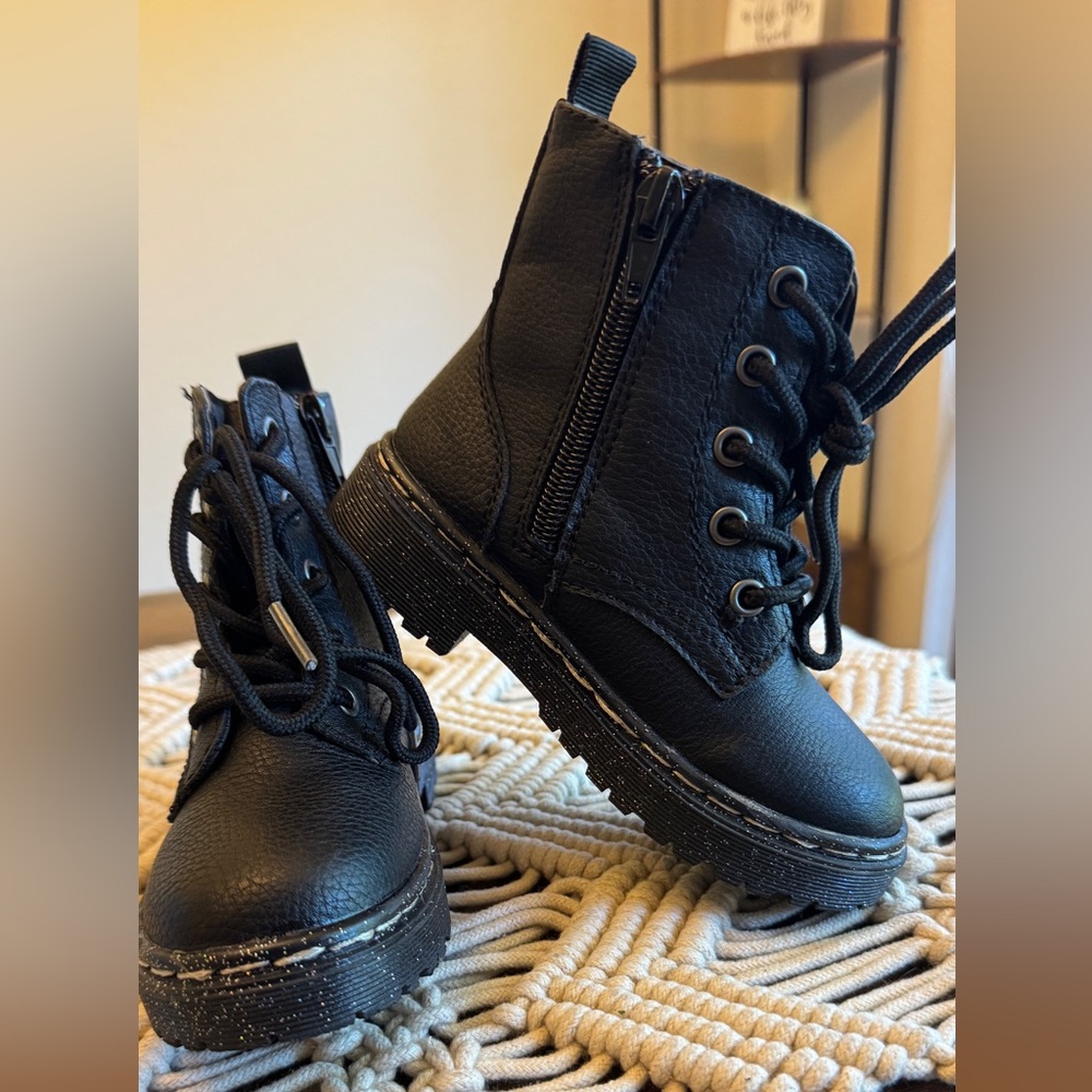 Sincerely Jules Black Kids Boots